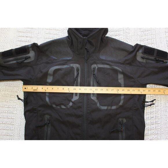 War Armor Fleece lined Tactical Black Softshell Men Jacket Size Large Pockets - Picture 3 of 13
